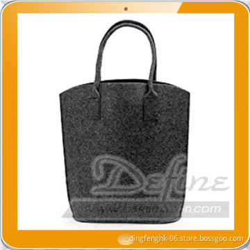 Vintage Environmentally Friendly Grey Felt Tote Shopping Bag
